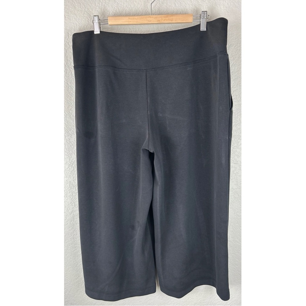 Athleta Black Wide Leg Cropped Pants, size XL - Picture 5 of 8